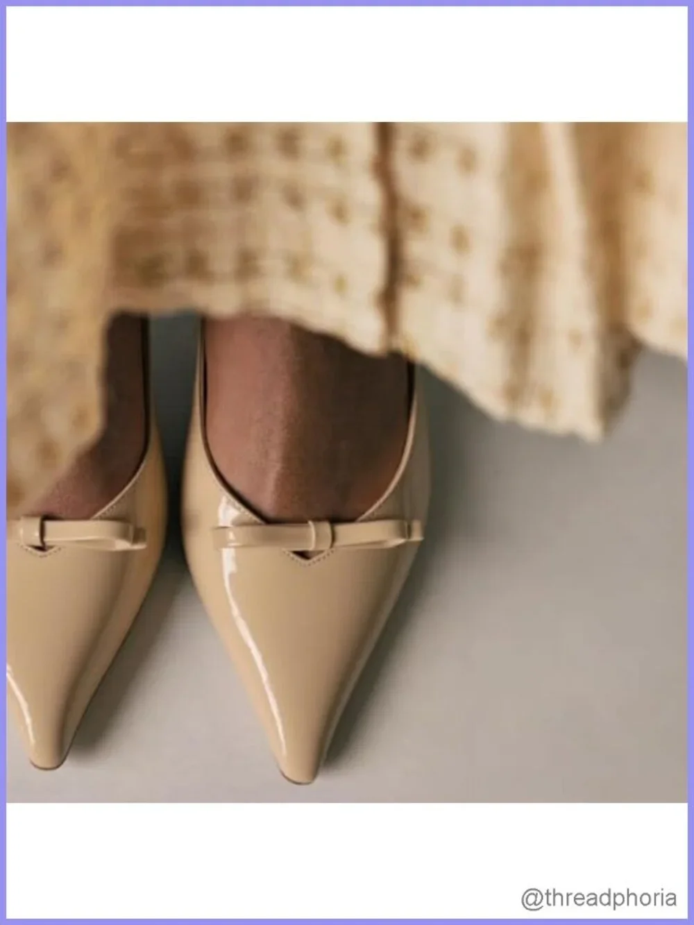 Kitten Heels Slingback Pointed Toe Bow Faux Leather Pumps Wedding